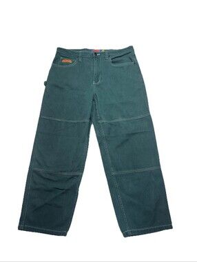 Empyre Jeans - Green Relaxed Fit Denim Straight Leg Sz 28 Baggy Skater 90s